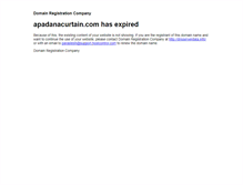 Tablet Screenshot of apadanacurtain.com